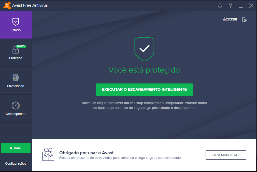 Avast tela principal